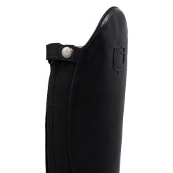 Botas de equitação Equestro Neptune em couro com zíper