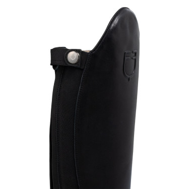 Botas de equitação Equestro Neptune em couro com zíper