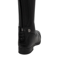 Botas de equitação Equestro Neptune em couro com zíper