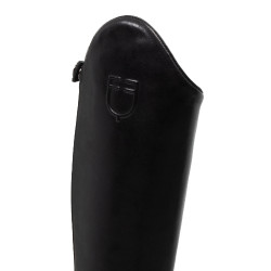 Botas de equitação Equestro Neptune em couro com zíper