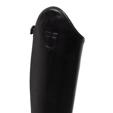 Botas de equitação Equestro Neptune em couro com zíper