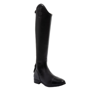 Botas de equitação Equestro Neptune em couro com zíper