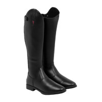 Botas infantis Supreme cano largo couro liso Preto