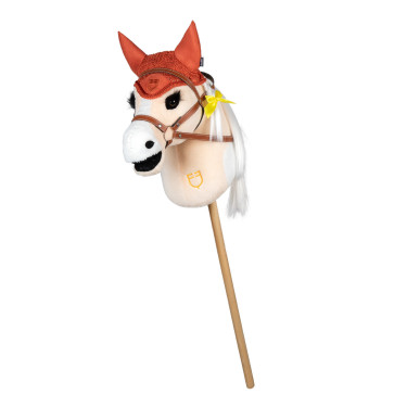 Boné para hobby horse Equestro Vermelho tijolo Boné para hobby horse Equestro Vermelho tijolo