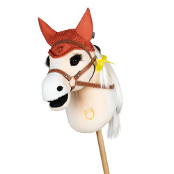 Boné para hobby horse Equestro Vermelho tijolo Boné para hobby horse Equestro Vermelho tijolo