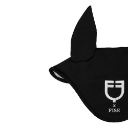 Touca Equestro x FISE em tecido técnico Preto
