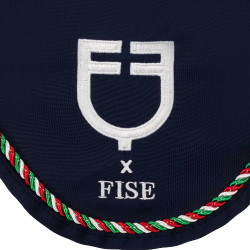 Touca Equestro x FISE com debrum com a bandeira italiana Blazer marinho Azul-marinho Touca Equestro x FISE com debrum com a bandeira italiana Blazer marinho Azul-marinho