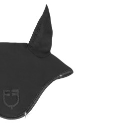 Touca Equestro Universe em tecido técnico com detalhes cintilantes Preto Touca Equestro Universe em tecido técnico com detalhes cintilantes Preto