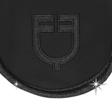Touca Equestro Universe em tecido técnico com detalhes cintilantes Preto Touca Equestro Universe em tecido técnico com detalhes cintilantes Preto
