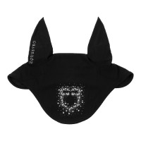 Boné Equestro em tecido técnico com logótipo em strass Preto Boné Equestro em tecido técnico com logótipo em strass Preto