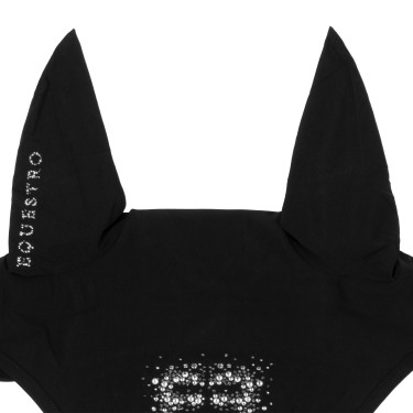 Boné Equestro em tecido técnico com logótipo em strass Preto / preto Boné Equestro em tecido técnico com logótipo em strass Preto / preto