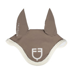 Touca Equestro com cordão trançado Nogueira / branco antigo Castanho Touca Equestro com cordão trançado Nogueira / branco antigo Castanho
