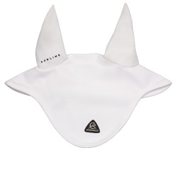 Boné antimoscas Acavallo Sublime em spandex com patch de logótipo em silicone Branco Boné antimoscas Acavallo Sublime em spandex com patch de logótipo em silicone Branco
