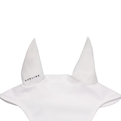 Boné antimoscas Acavallo Sublime em spandex com patch de logótipo em silicone Branco Boné antimoscas Acavallo Sublime em spandex com patch de logótipo em silicone Branco