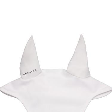 Boné antimoscas Acavallo Sublime em spandex com patch de logótipo em silicone Branco Boné antimoscas Acavallo Sublime em spandex com patch de logótipo em silicone Branco