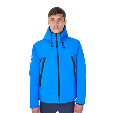 Blusão impermeável masculino Equestro x FISE Azul da Savoia