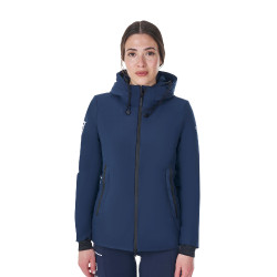 Blusão impermeável feminino Equestro x FISE Blazer marinho Azul-marinho