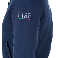 Blusão impermeável feminino Equestro x FISE Blazer marinho Azul-marinho
