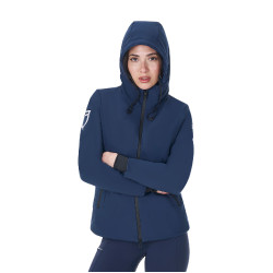Blusão impermeável feminino Equestro x FISE Blazer marinho Azul-marinho