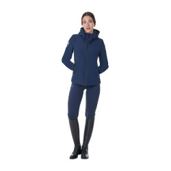 Blusão impermeável feminino Equestro x FISE Blazer marinho Azul-marinho