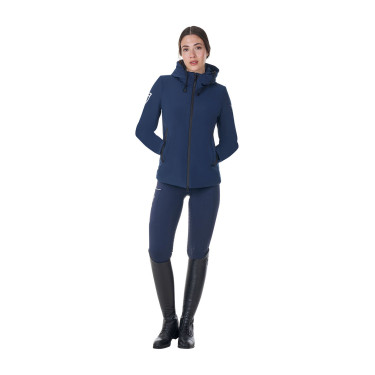 Blusão impermeável feminino Equestro x FISE Blazer marinho Azul-marinho