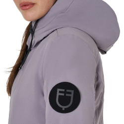 Blusão Equestro feminino repelente à água e corta-vento Cinza gelado Cinzento