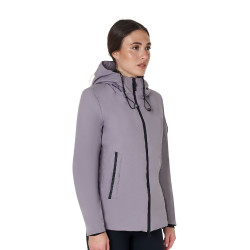 Blusão Equestro feminino repelente à água e corta-vento Cinza gelado Cinzento