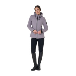 Blusão Equestro feminino repelente à água e corta-vento Cinza gelado Cinzento