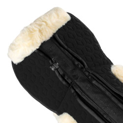 Amortecedor Equestro em elastano com bolsos e forro em pele de carneiro Preto / natural