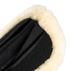 Amortecedor Equestro em elastano com bolsos e forro em pele de carneiro Preto / natural