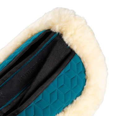 Amortecedor Equestro em elastano com bolsos e forro em pele de carneiro Petróleo / natural Azul Amortecedor Equestro em elastano com bolsos e forro em pele de carneiro Petróleo / natural Azul