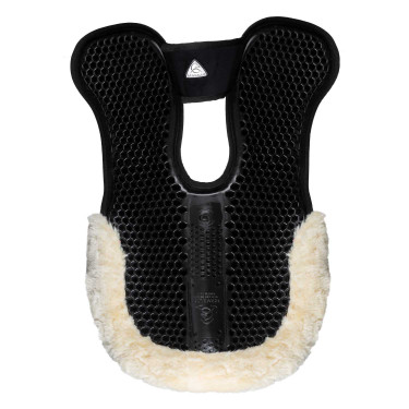 Amortecedor Acavallo para compensar MF-S WFS camurça lã traseira gel hexagonal elevação dianteira Preto / lã natural