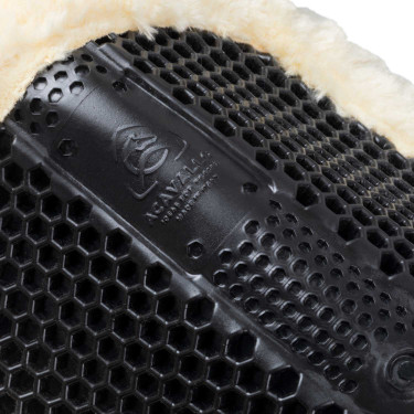 Amortecedor Acavallo para compensar MF-S WFS camurça lã traseira gel hexagonal elevação dianteira Preto / lã natural