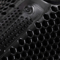 Amortecedor Acavallo para compensar MF-S WFS camurça lã traseira gel hexagonal elevação dianteira Preto / lã natural