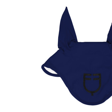 Boné anti-moscas Equestro cube stretch técnico com logótipo Marinho Azul-marinho