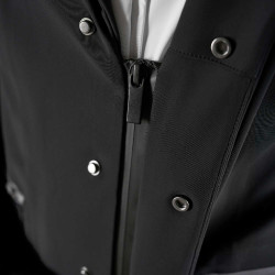 Casaco de competição masculino Equestro Ridertechnology com costuras termo-seladas Preto