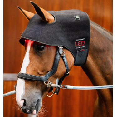 Touca de Terapia por Luz Vermelha LED Horseware Preto / preto Touca de Terapia por Luz Vermelha LED Horseware Preto / preto