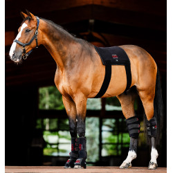 Manta de Terapia por Luz Vermelha LED Horseware Preto / preto