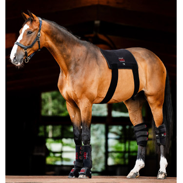 Manta de Terapia por Luz Vermelha LED Horseware Preto / preto