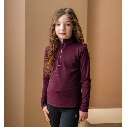 T-shirt anti-UV Horseware Sifia de mangas compridas para criança Primatova Violeta
