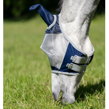 Máscara anti-moscas Horseware Shield Marinho / prateado Azul