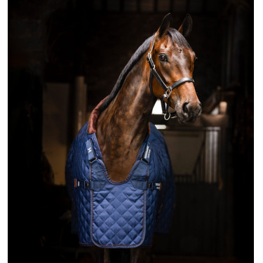 Manta de box Signature 200g Horseware Azul-marinho / castanho / prateado