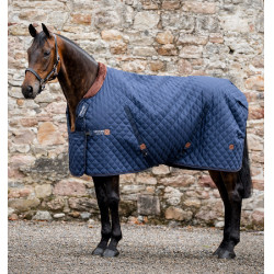 Manta de box Signature 200g Horseware Azul-marinho / castanho / prateado