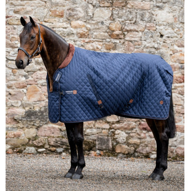 Manta de box Signature 200g Horseware Azul-marinho / castanho / prateado