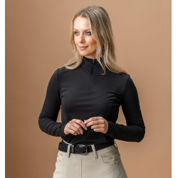 T-shirt de treino Horseware AA Alize inverno mulher Preto