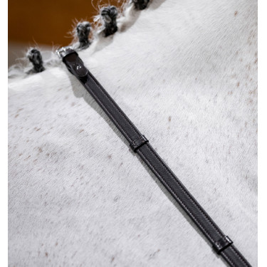 Rendas de salto Horseware com batentes Castanho