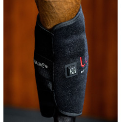 Proteção de curvilhão de terapia Horseware com luz LED vermelha Preto / preto Proteção de curvilhão de terapia Horseware com luz LED vermelha Preto / preto