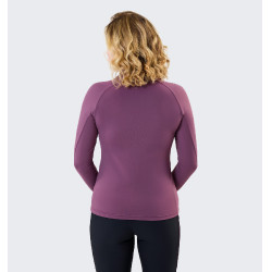 Camisola Polo 1/4 Zip Horseware inverno Strive mulher Violeta celeste