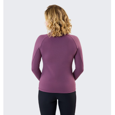 Camisola Polo 1/4 Zip Horseware inverno Strive mulher Violeta celeste