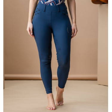 Calças híbridas Horseware com grip nos joelhos AA Fina mulher Marinho Azul-marinho Calças híbridas Horseware com grip nos joelhos AA Fina mulher Marinho Azul-marinho